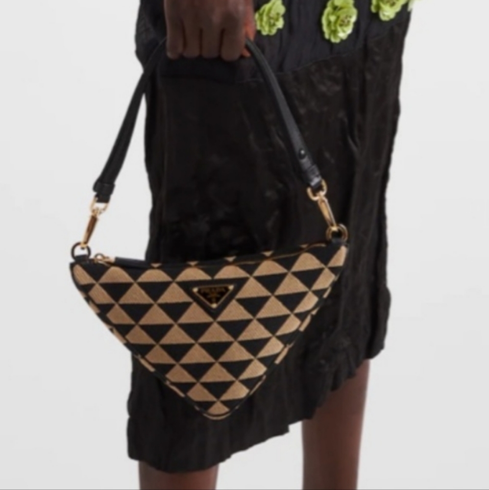 PRADA Embroidered Jacquard Bag - Picture 6 of 17